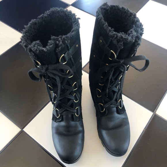 ::SOLD:: Sorel Emelie Waterproof Lace Up Boot - Picture 4 of 7